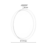 7710/EL COLOR SN 157 Светильник пластик/белый/красный LED 70Вт 3000-6000К D510 IP43 пульт ДУ TUNA RED
