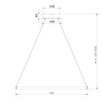 Подвесной светодиодный светильник с пультом управления 90264/1 белый, LED