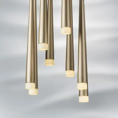 807083 Подвес PUNTO 8х25W G9 chrome + champagne Lightstar