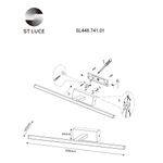 SL446.741.01 Подсветка для картин ST-Luce Черный/Белый LED 1*18W 3000K