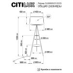 Citilux Рейнер CL806020 Торшер со столиком Белый