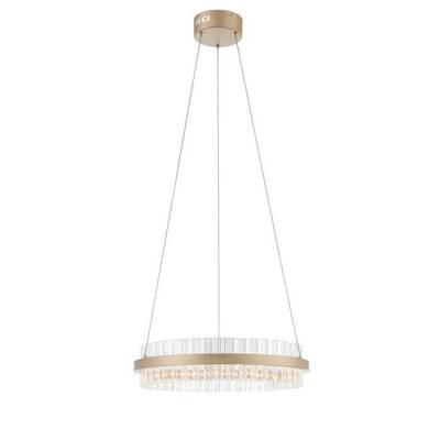 SL383.203.01 Светильник подвесной ST-Luce Золотистый/Золотистый, Прозрачный LED 1*34W 3000K