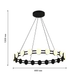 Подвесная люстра Moti 4601-8P, 20*LED*2W, 3600LM, 3000K. ТМ F-Promo