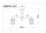 Потолочная люстра Arte Lamp SOPHIE A8067PL-5CC, 5хE14
