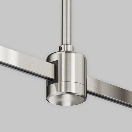 Крепление потолочное Long 760мм с прямым коннектором питания Flarity платина, TRA159C-IPCL1-PT. TM Maytoni