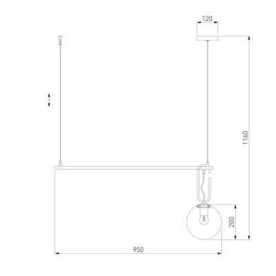 Подвесной светильник 70143/1 белый, E27х1