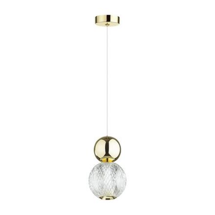 5008/7L L-VISION ODL23 589 золотой/прозрачный/металл/акрил Подвес LED 7W 4000K 350Лм CRYSTAL