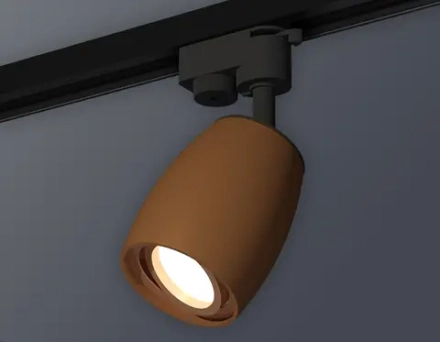 Комплект трекового светильника XT1124005 SCF/PPG кофе песок/золото розовое полированное MR16 GU5.3 (A2521, C1124, N7005)