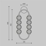 Настенный светильник (бра) Amulet 3000К 16Вт, MOD555WL-L11G3K. TM Maytoni
