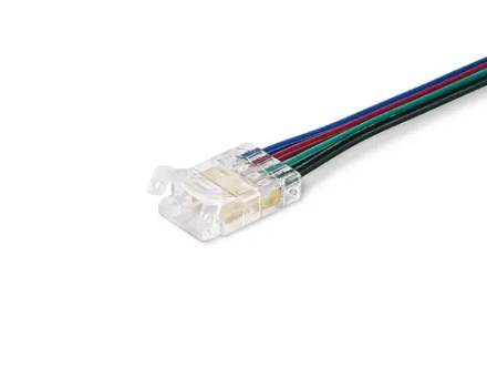 Соединитель гибкий односторонний COB RGB 12/24V для лент 10mm GS7411 (4 конт.) (5шт. в комплекте)