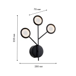Бра Mugs 4252-3W, 3*LED*3W, 765LM, 4000K. ТМ F-Promo