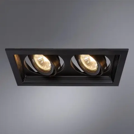 Точечный встраиваемый светильник Arte Lamp CANIS A6661PL-2BK, 2хGU10