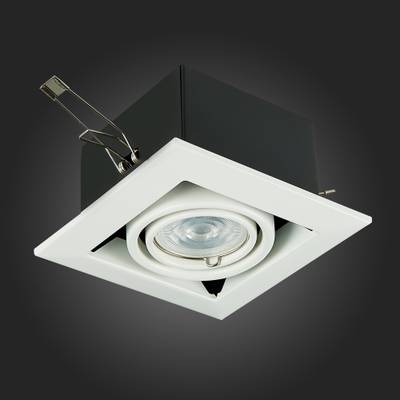 ST250.558.01 Св-к встр. Черный, Белый GU10 1*50W  IP20 L126xW126xH70 220V Без ламп