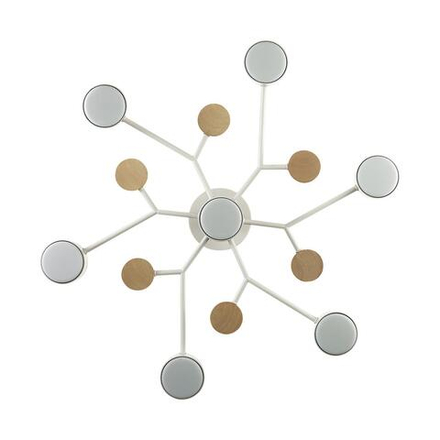 8195/7C COMFI LN26 336 белый, металл/дерево/пластик Потолочный светильник LED GX53 7*9W 220V RONDO