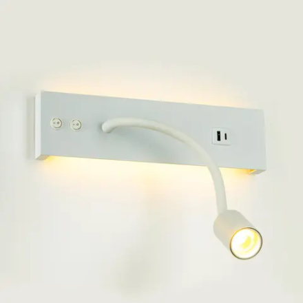 CL704470 Декарт Белый Св-к Настенный с USB