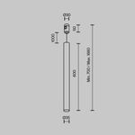 Трековый подвесой светильник Focus Led Flarity 4000K 5Вт 30° TR156-1-5W4K-PT. TM Maytoni