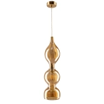 Светильник подвесной Crystal Lux IRIS SP1 B AMBER 2073/201