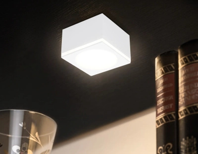 Накладной светодиодный точечный светильник TN266 WH белый LED 4200K 12W 96*96*70