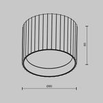 Потолочный светильник Calipso GX53 12 Вт C106CL-GX53-B. TM Maytoni