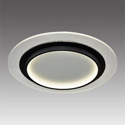 7732/80L MITRA LED SN Светильник металл/акрил/белый/прозрачный/черный LED 80Вт 3000-6000К D480 IP20 пульт ДУ SUNNY