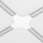 Коннектор питания X-образный Radity белый, TRA084CX-11W. TM Maytoni