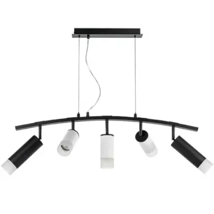LR7358723631 Люстра RULLO 5х50W GU10 ЧЕРНЫЙ/БЕЛЫЙ (571735+214436-3+214487-2+202431-5)