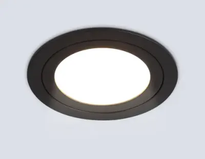 Светильник встраиваемый TN6604 BK черный IP44 GX53 max 15W D110*23
