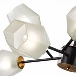 SLE205102-08 Люстра потолочная Латунь, Черный/Белый E27 8*60W