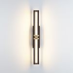 7083/12WL L-VISION ODL25 281 Настенный светильник черный/золото/ еталл/акрил IP20 LED 12W 3000K 220V MESH