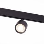 ST353.436.06 Магнитный трековый светильник Черный LED 1*6W 3000K 560Lm Ra&gt;80 36° IP20 L120xW81xH138 48V