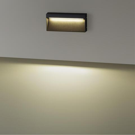6649/5WL3 NATURE ODL25 695 черный/металл/акрил Подсветка для лестниц IP54 LED 5W 3000K 180° AC85-265V VITTY