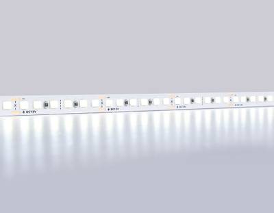Светодиодная лента GS1303 2835 180Led/ 14.4W m/ 12V IP20 6500K/ 5000*8*1.2mm/ кратность резки 25mm (2 конт.)