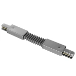 502159 Соединитель трековый однофазный BARRA регулируемый гибкий СЕРЫЙ Lightstar