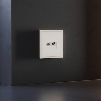 VLS002713 Накладка для розетки TV+RJ45 кат. 6, S70 (хлопок). (ТМ Maytoni)