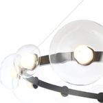 Люстра Crystal Lux BOSQUE SP12 BLACK/TRANSPARENT 0270/312