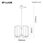 SL3004.413.01 Светильник подвесной ST-Luce Черный/Желтый E27 1*60W