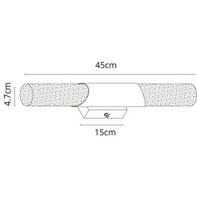 Подсветка для зеркал Arte Lamp AQUA-BASTONE A2470AP-2CC, 2хE14