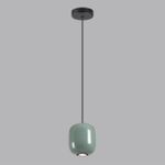 5053/1C PENDANT ODL24 447 черный/зеленый/металл Подвес GU10 LED 4W OVALI