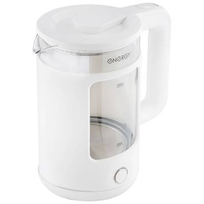 Чайник ENERGY E-256 (1.5л) стекло, белый