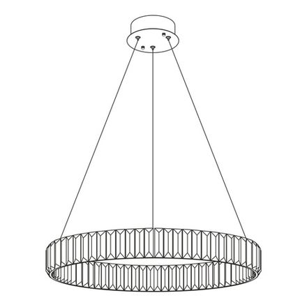 Citilux Чезаре CL338161 LED Люстра хрустальная с пультом Хром