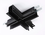 Коннектор х-образный для встраиваемого шинопровода Magnetic GL3358 BK черный 170*170*46,8