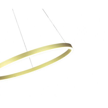 08214,32P(3000K) Подвес Тор светлое матовое золото d80 h150 Led 50W (3000K) 2 типа крепления