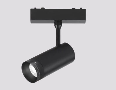 Светильник светодиодный трековый ZOOM для шинопровода Magnetic Ultra Slim GV1571 BK черный IP20 10W 4200K 48V 15-51° D55*185
