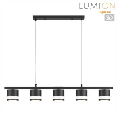 8240/5 COMFI LN25 198 черный, металл/акрил Светильник подвесной LED GX53 5*7W 220V LANIKA