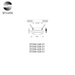ST206.428.01 Св-к встр. Белый GU10 1*50W  IP20 D92xH38 220V Без ламп