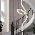 5008/132L L-VISION ODL23 579 золотой/прозрачный/металл/акрил Люстра LED 132W 4000K 6600Лм CRYSTAL