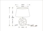 Декоративная настольная лампа Arte Lamp POPPY A4063LT-1GO, 1хE14