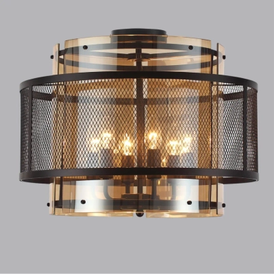 8007/6C MODERNI LN26 296 черный/черный, золотой металл/металл, стекло Люстра потолочная Е14 6*40W 220V ZARINA