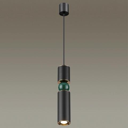 4075/5L L-VISION ODL19 397 черный/золото/зеленый Подвес GU10 1*5W SAKRA
