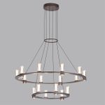 7143/110L HIGHTECH ODL26 Подвесной светильник  черный gun powder/акрилл/металл IP20 LED 93W 5960Лм 3000K 220V DEFANCE